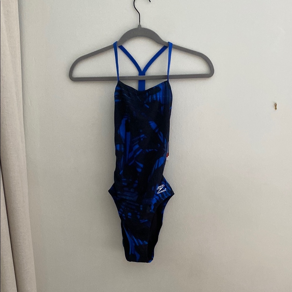 Speedo Blue and Black Swimsuit